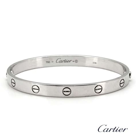 cartier bangle white gold - cartier bracelet white gold diamonds.